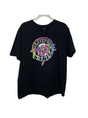 Grateful Dead Black Dancing Bears T-Shirt, 2XL